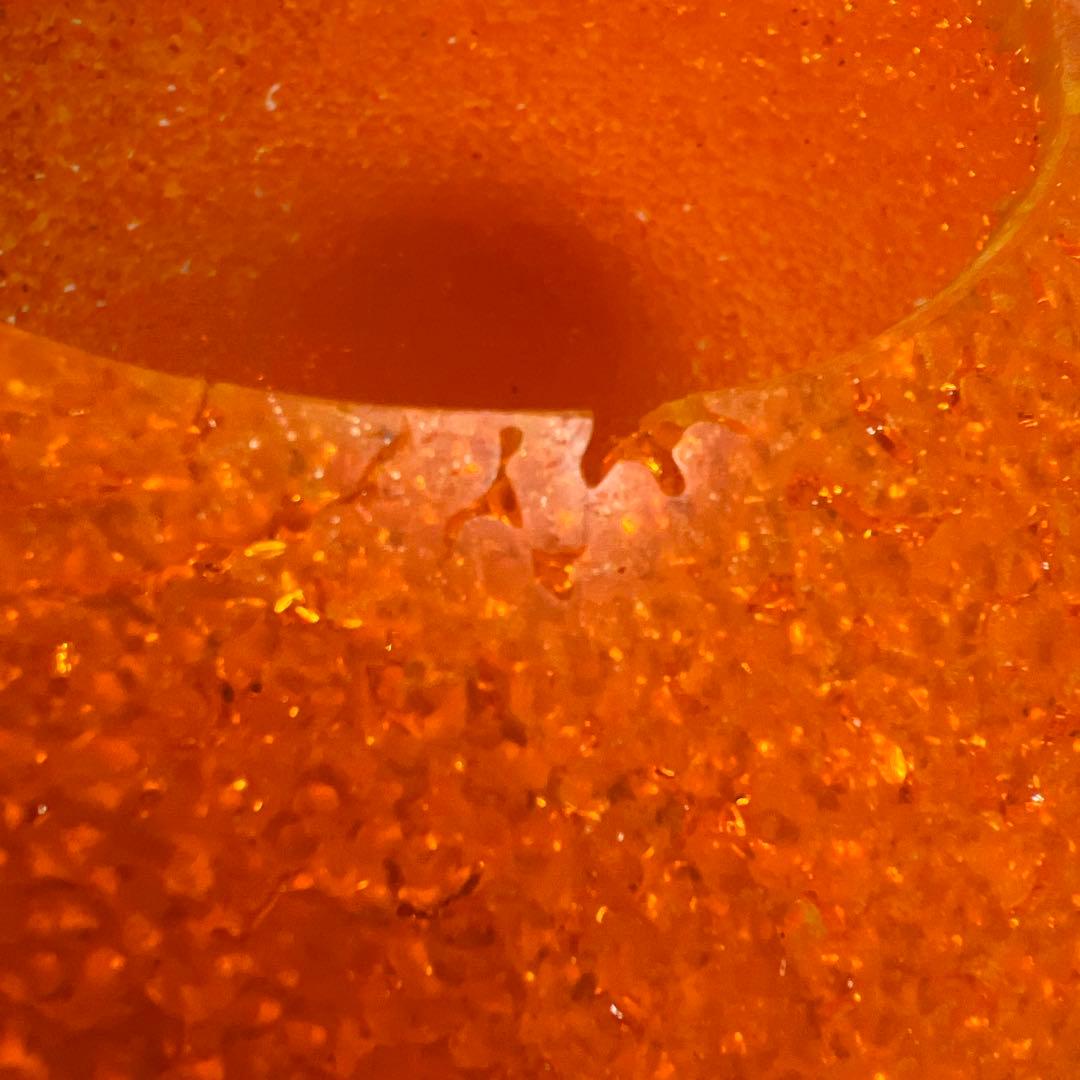 レトロ照明　東芝電球ペンダントライト　オレンジ球体　未使用　昭和　プラスチック