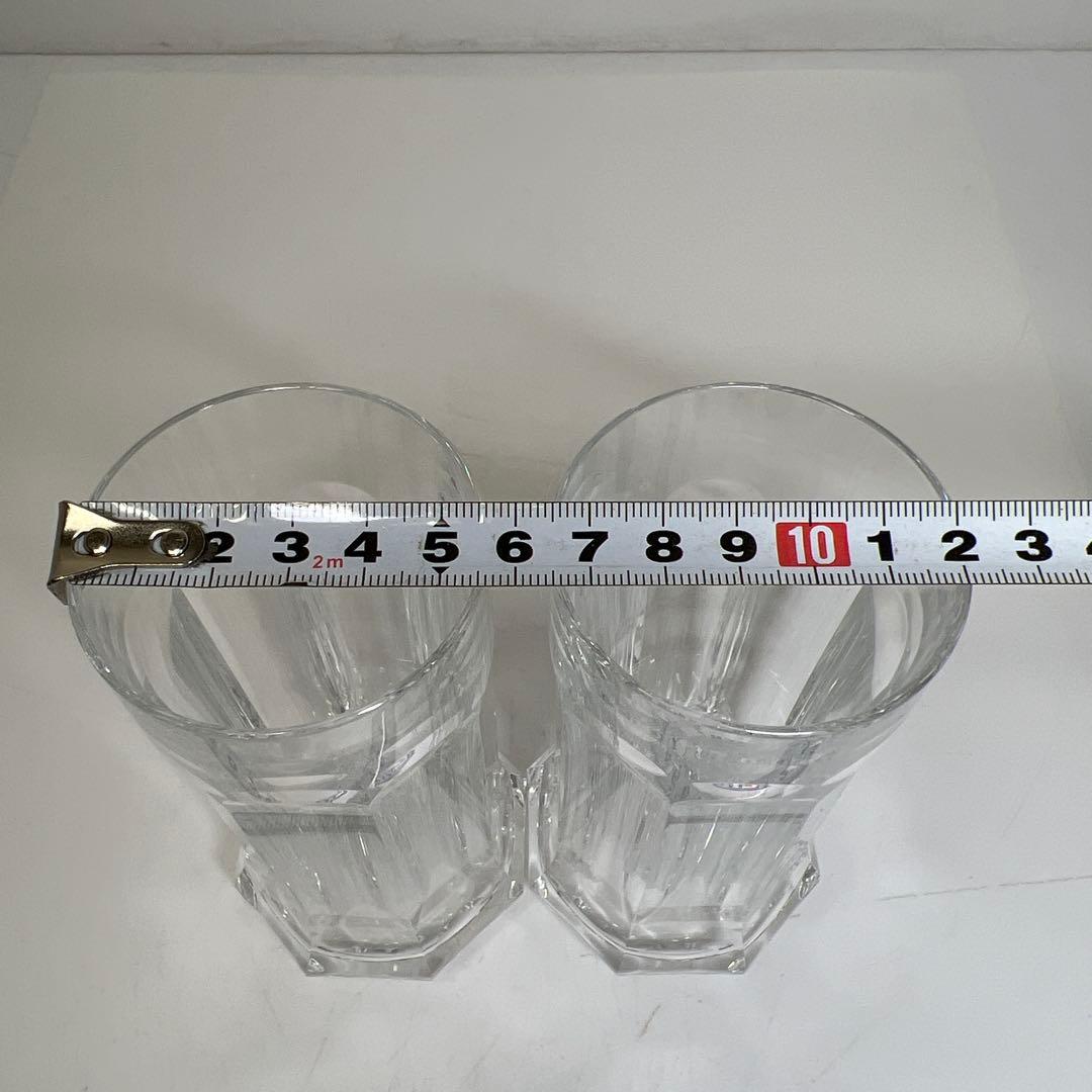 バカラ　アルクール一対　高さ14㎝　東里7-1015②