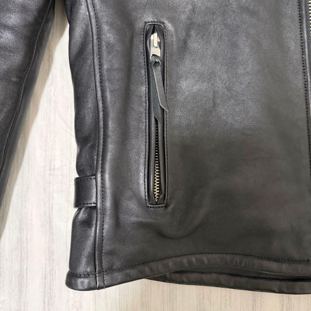 美品 3Lカドヤ ライナー付 シングルライダースジャケット FPS-2 SFT