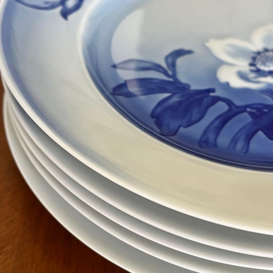 【希少品】B&G ビングオーグレンダール★クリスマスローズ★デザート皿　5枚