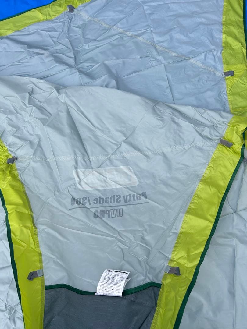 【美品】コールマン パーティーシェード 360 ライムグリーン