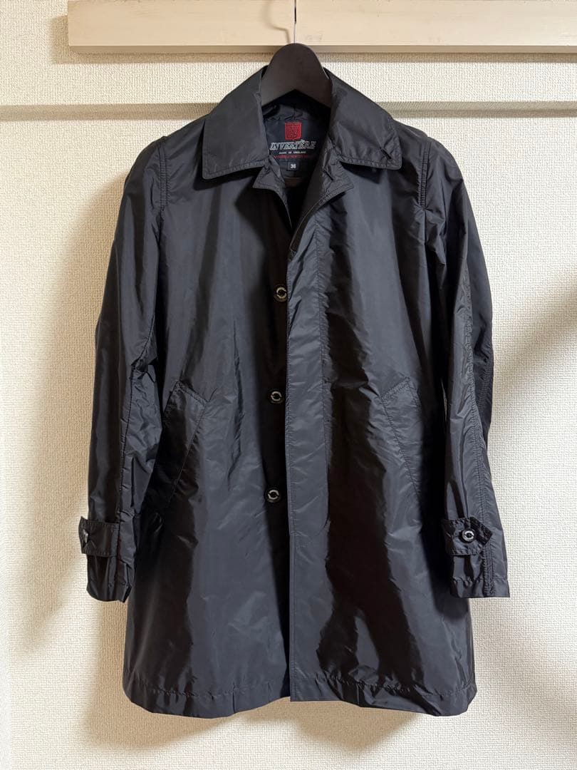 INVERTERE Limonta ステンカラーコート ブラック 36