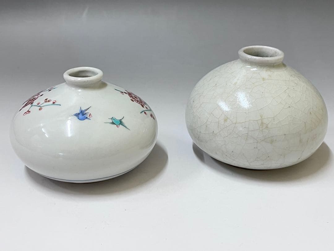 M710 油壺　仁清　九谷永樂　一輪挿し　花器　花瓶