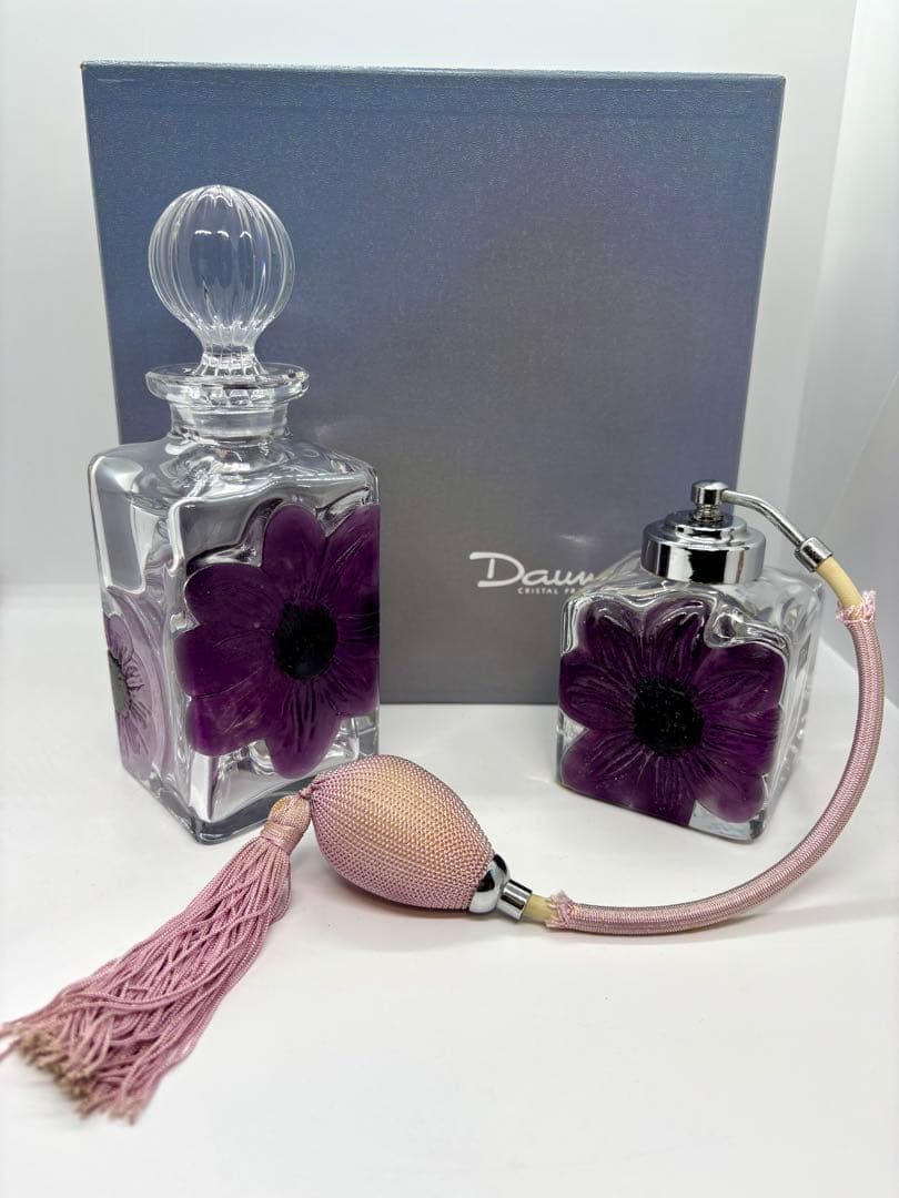 #ドーム フランス クリスタル 香水ボトル&アトマイザーセットS-2
