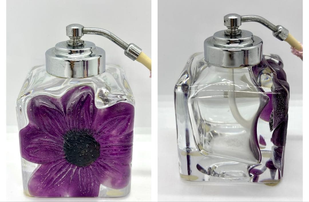 #ドーム フランス クリスタル 香水ボトル&アトマイザーセットS-2