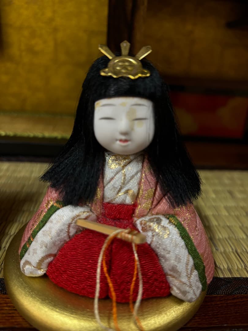 値下げします。雛人形　ひいな遊び　御床の間飾り　欅製