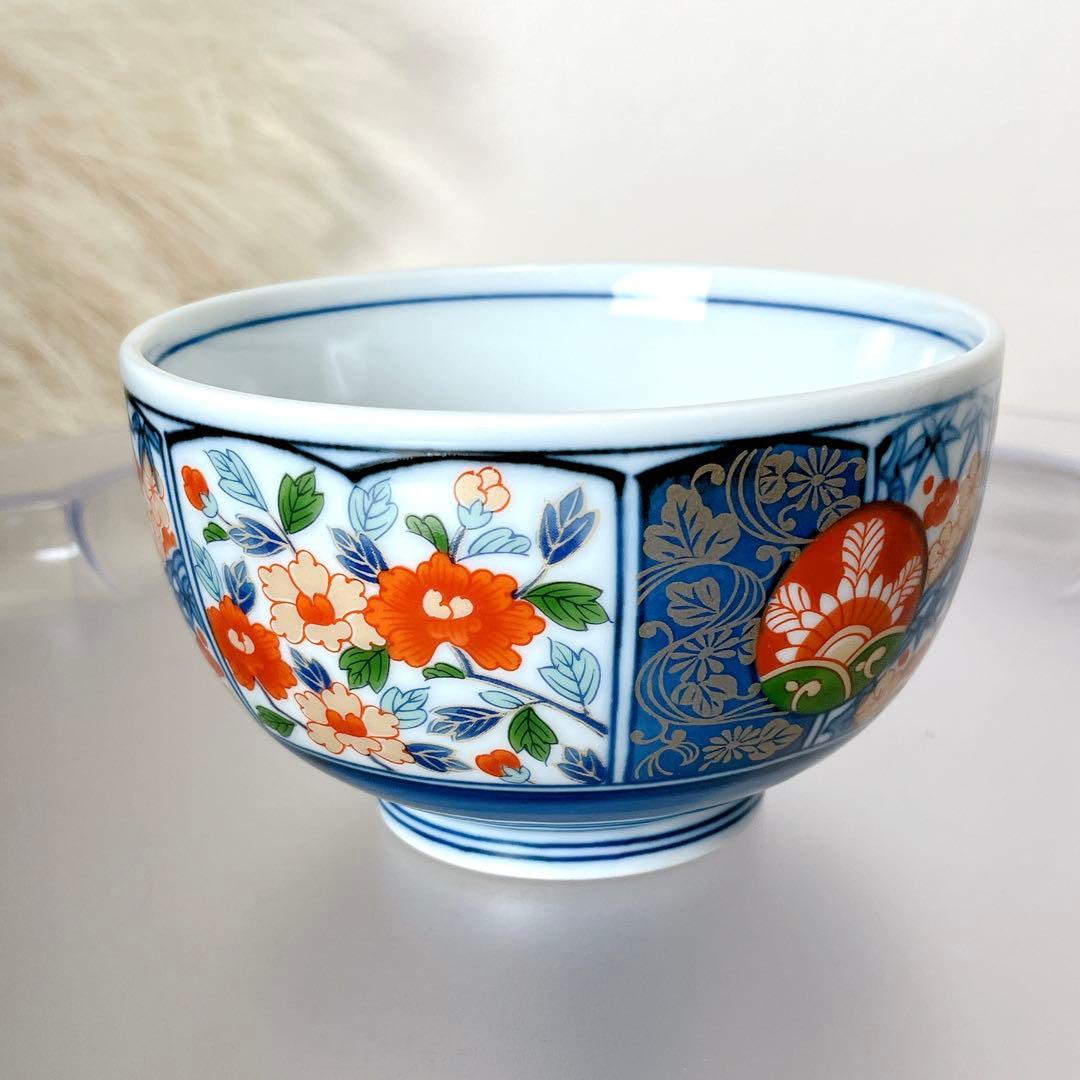 有田焼 吾山窯 絵変わり どんぶり5客セット 丼 赤絵 色絵 古伊万里✖️2