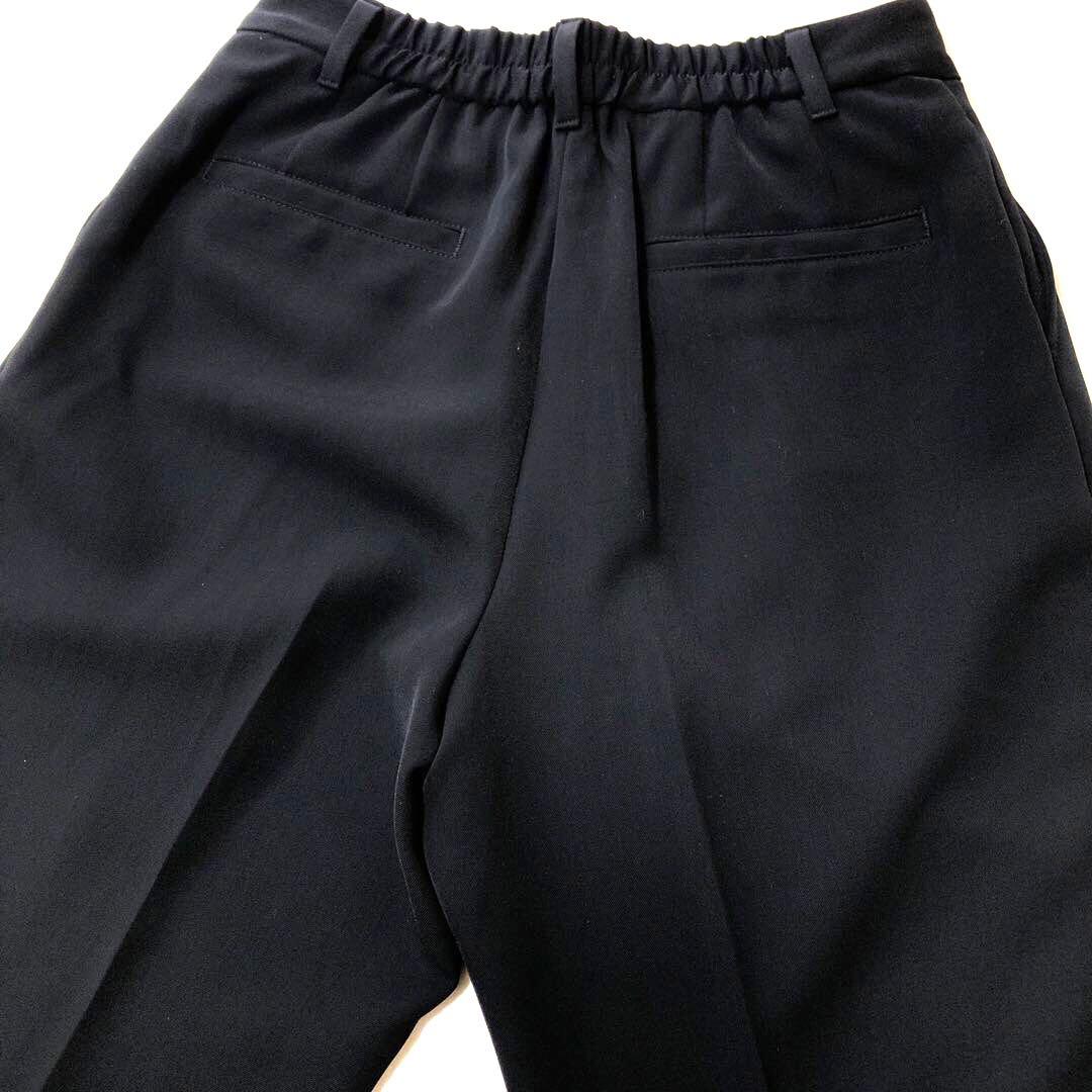 極美品 PLST プラステ パンツスーツ 上下セット 黒 ノーカラー ブラック