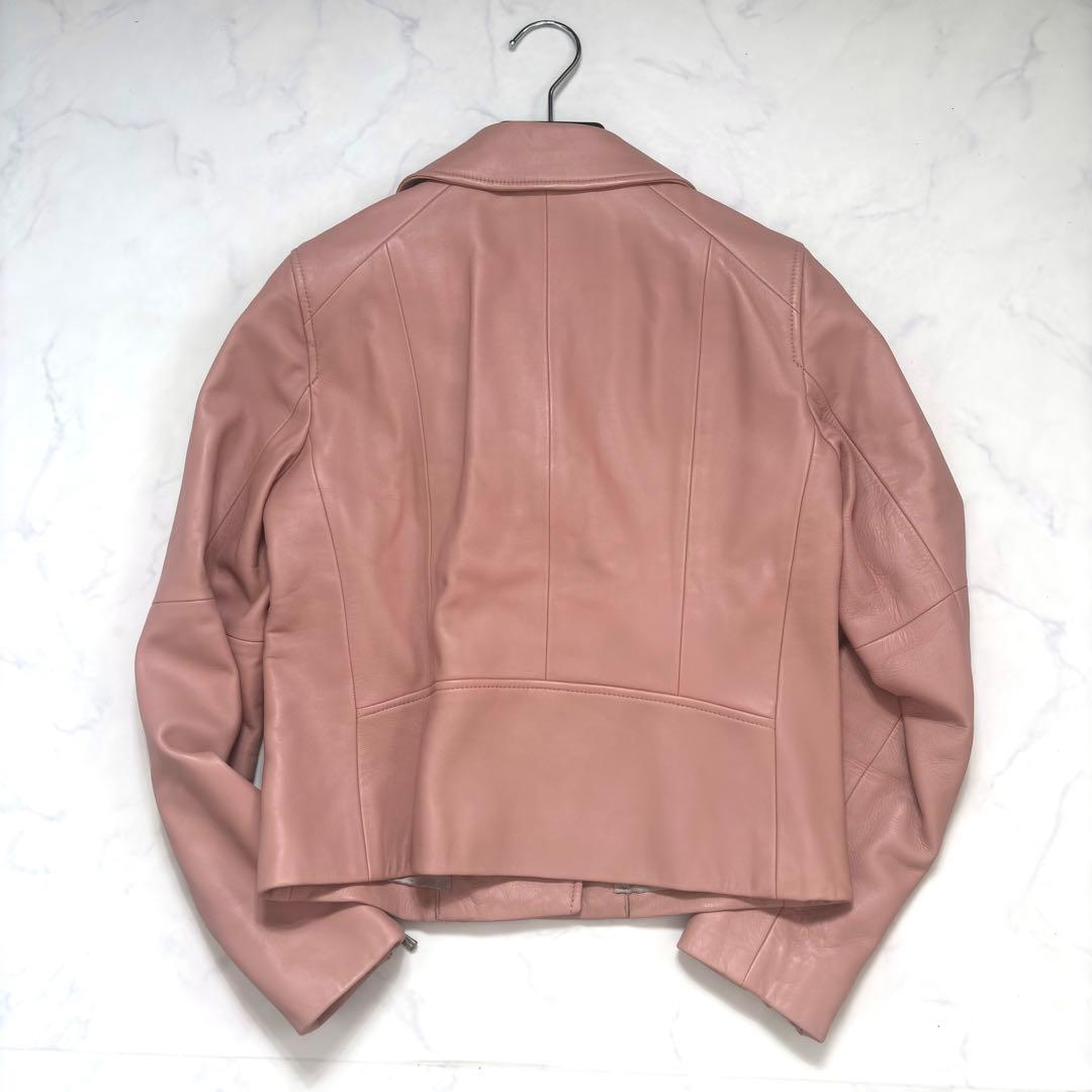 極美品✨アナイ ダブルライダースジャケット ラムレザー 現行タグ 希少色 38