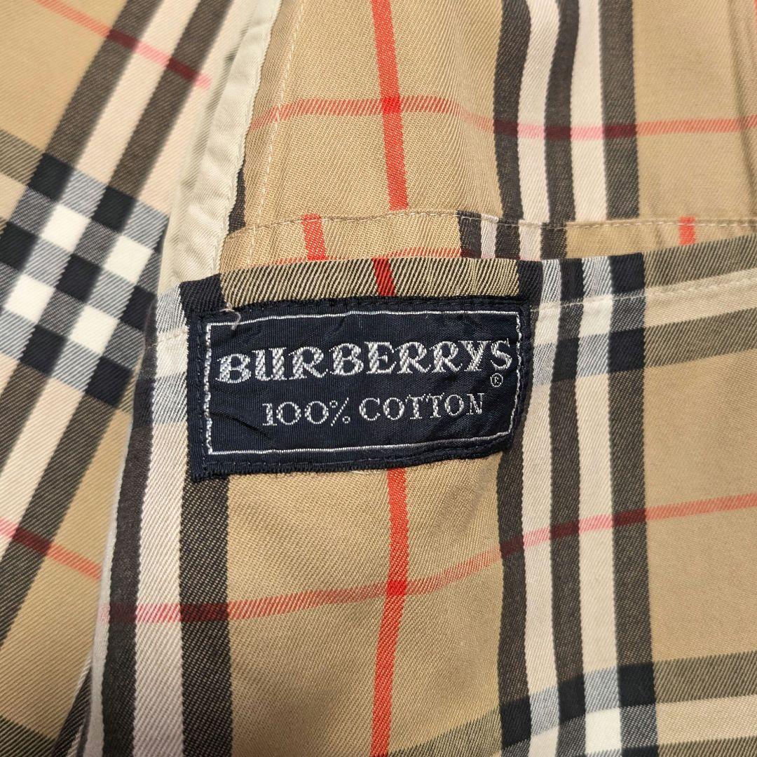 【Burberrys】80sイングランド製クラシックトレンチコート　アイボリー系