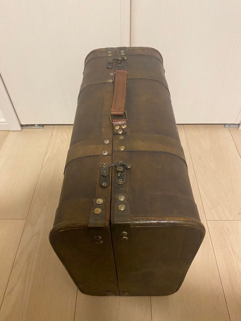 アンティーク レトロ ヴィンテージ 木製 トランク 天然木 収納 お洒落