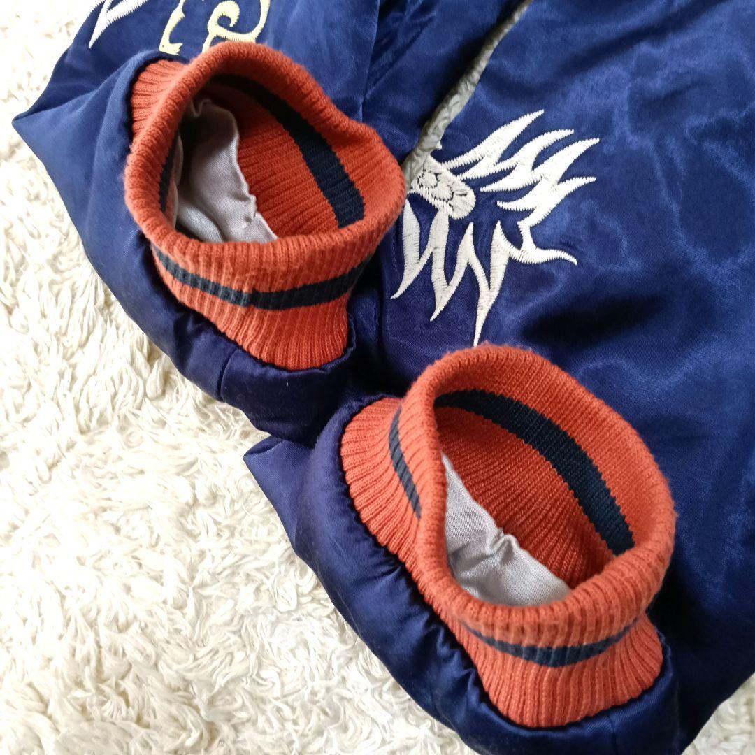 HOUSTON スカジャン XXL 白虎 龍 刺繍 スーベニア レーヨン