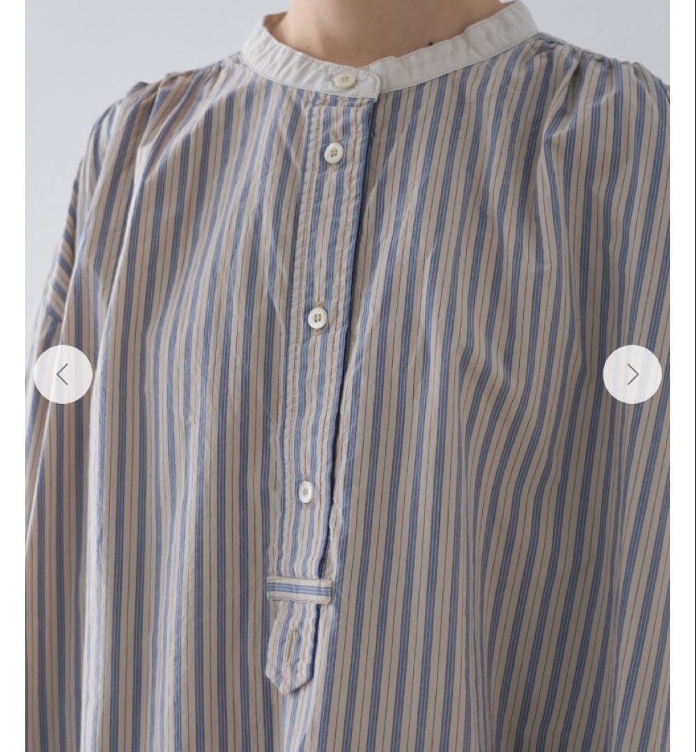 【美品】nest Robe コットンストライププルオンワンピース