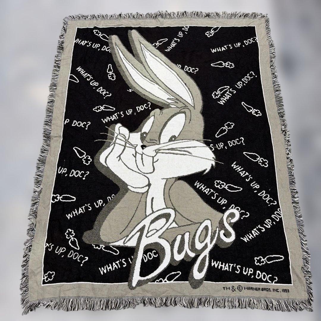 バッグスバニー　ブランケット　マルチカバー　ソファカバー　ラグ　172x133