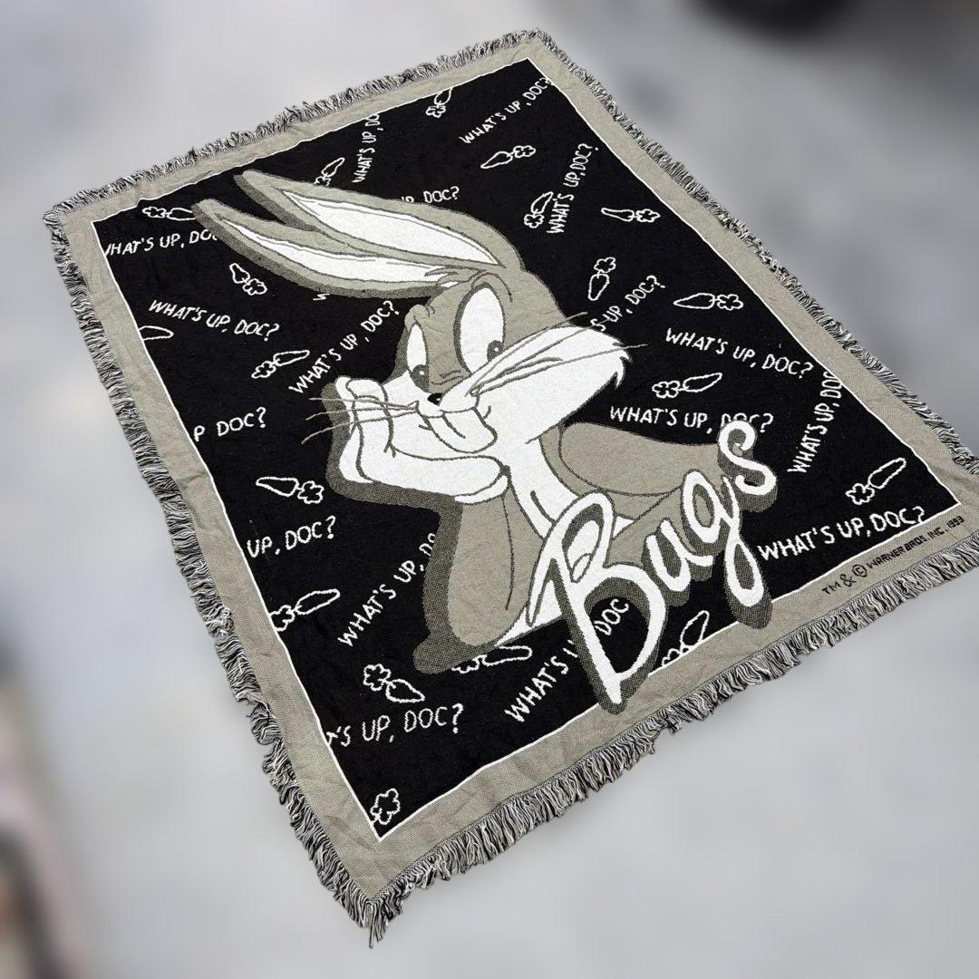 バッグスバニー　ブランケット　マルチカバー　ソファカバー　ラグ　172x133