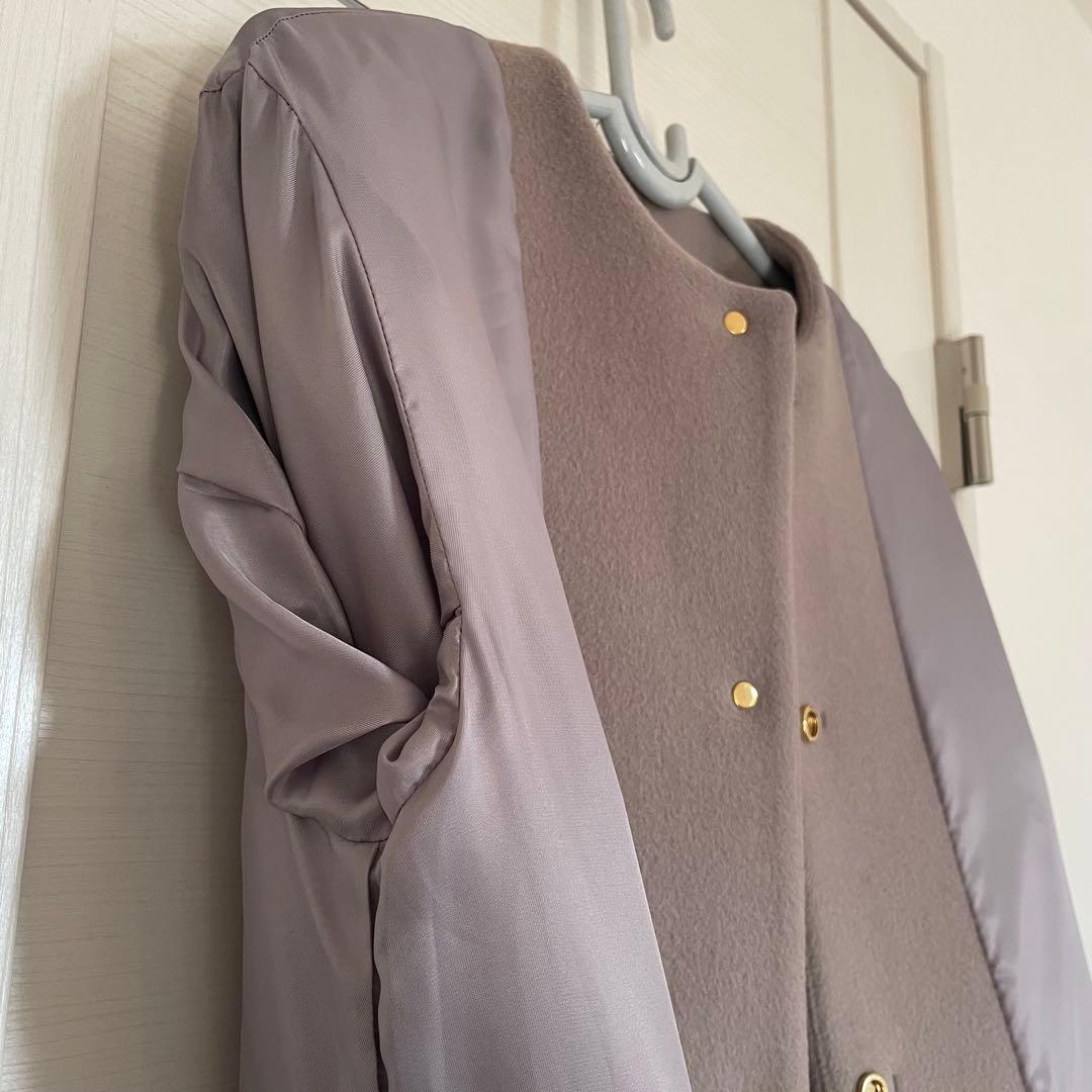 ド*.様 UNITED ARROWS ノーカラー コート