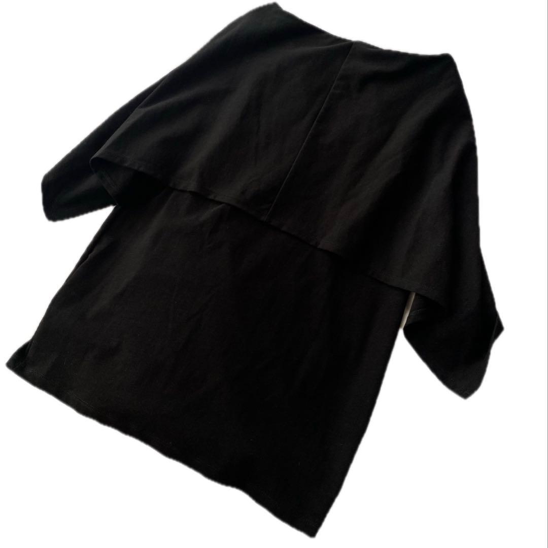 プラージュ plage shawl Tシャツ 定価1.5万円 ブラック マント