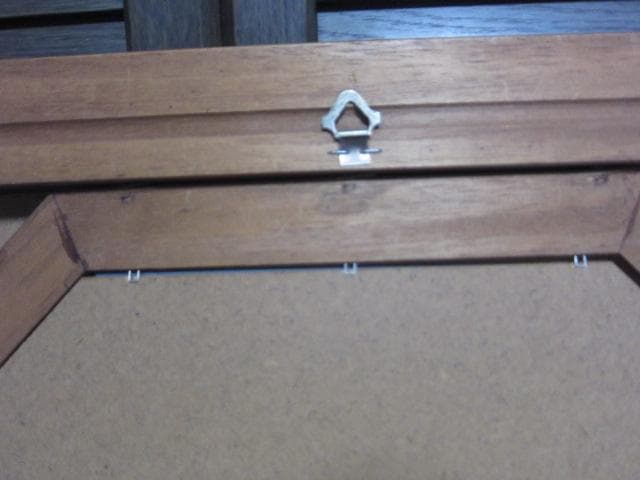 PISTOLOZZI イタリア製 アンティーク調八角形壁掛ミラー 木製フレーム