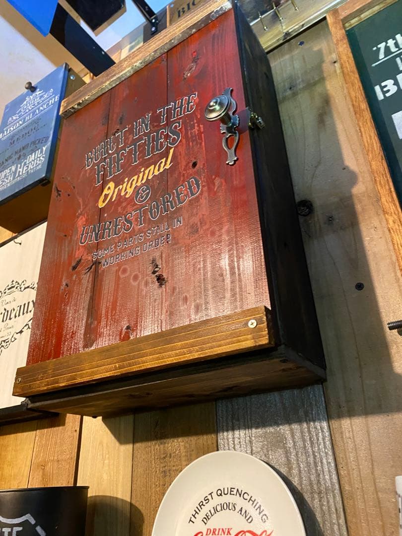 壁掛け収納　小物入れ　アメリカン　インダストリアル