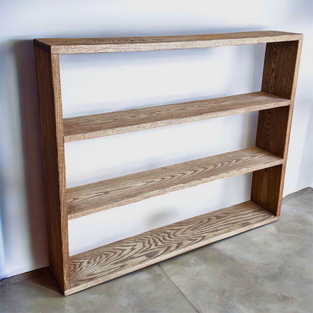 タモ無垢材の棚　スリムLサイズ