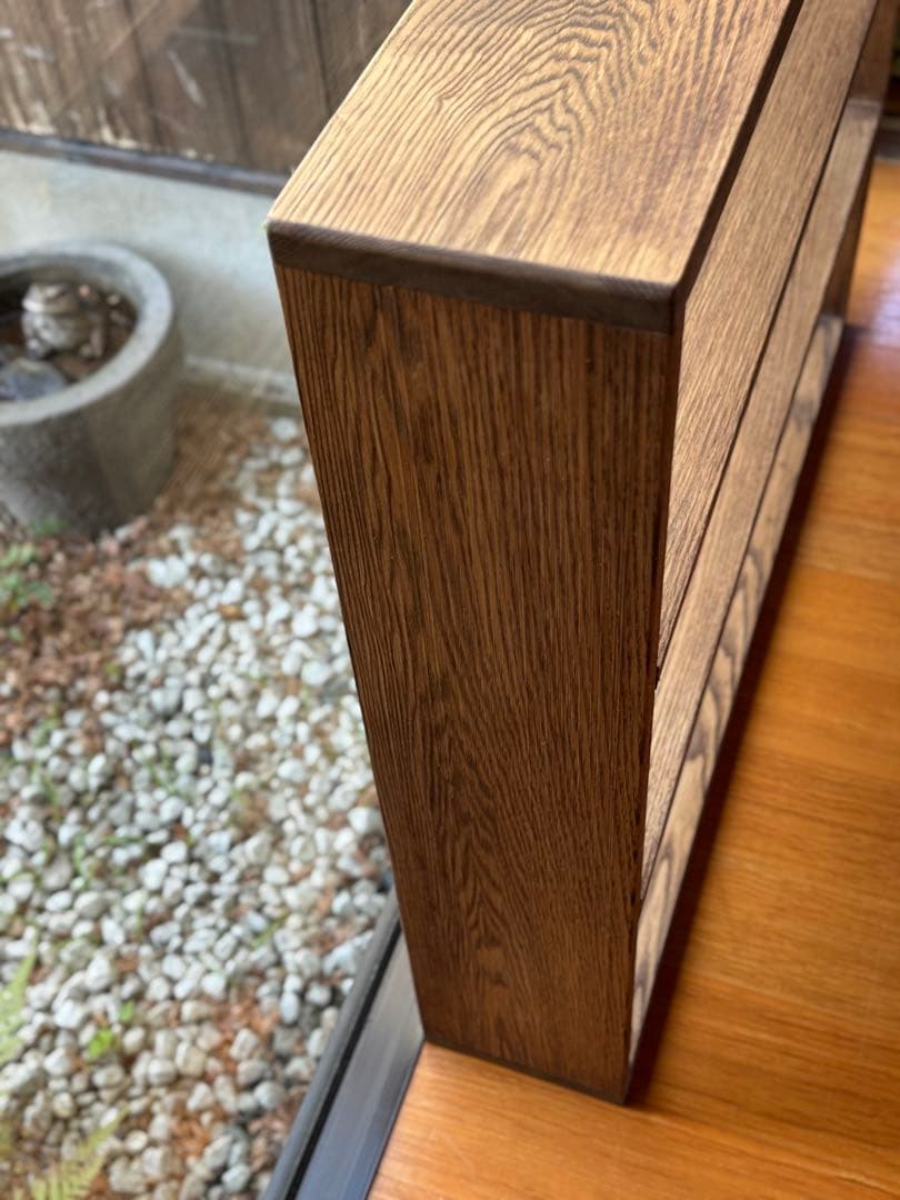 タモ無垢材の棚　スリムLサイズ