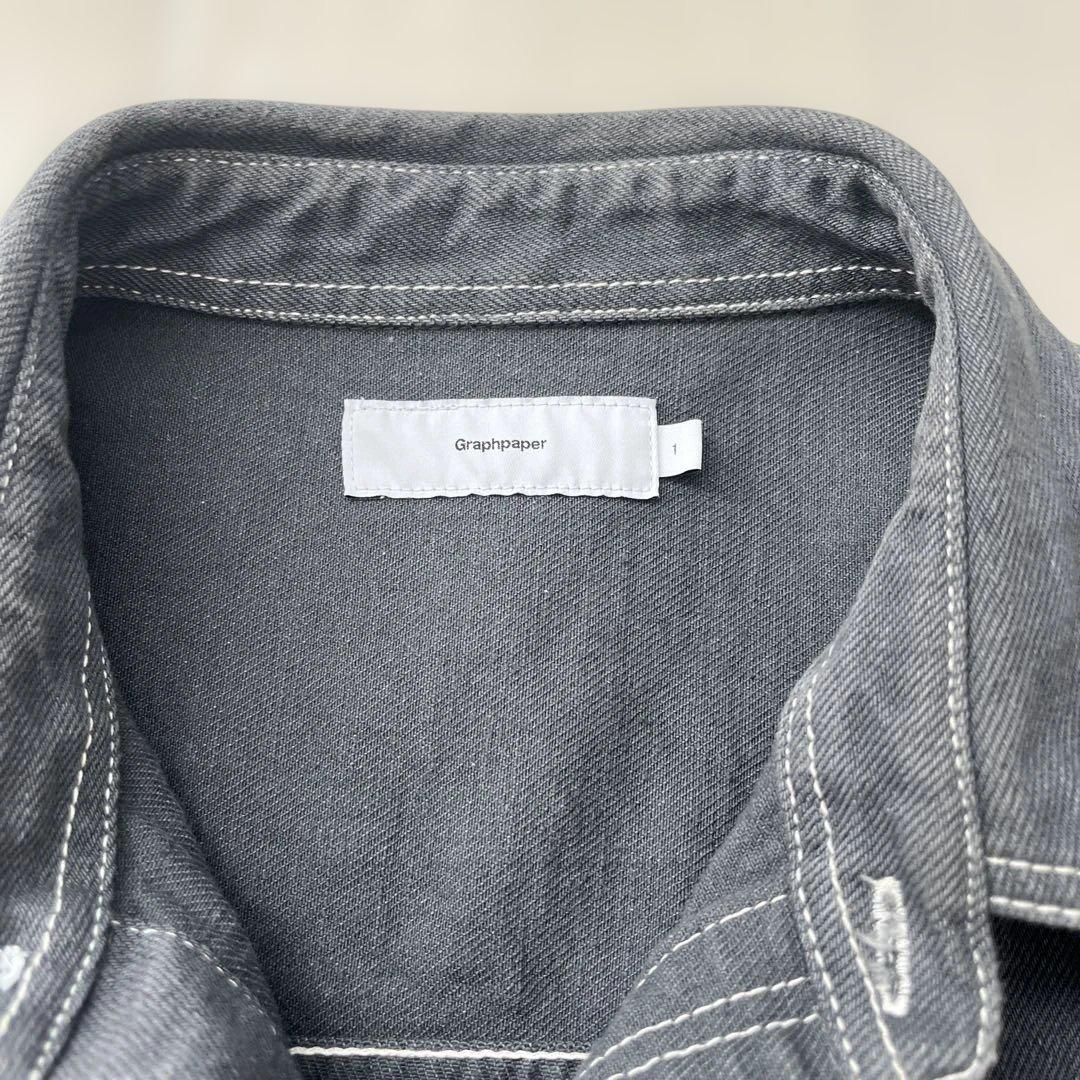 グラフペーパーデニムシャツ