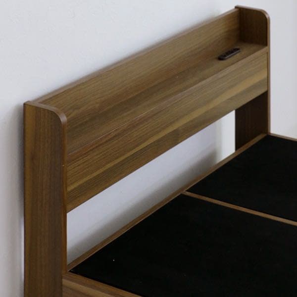 棚・コンセント・引出し付収納シングルベッド(WN S)