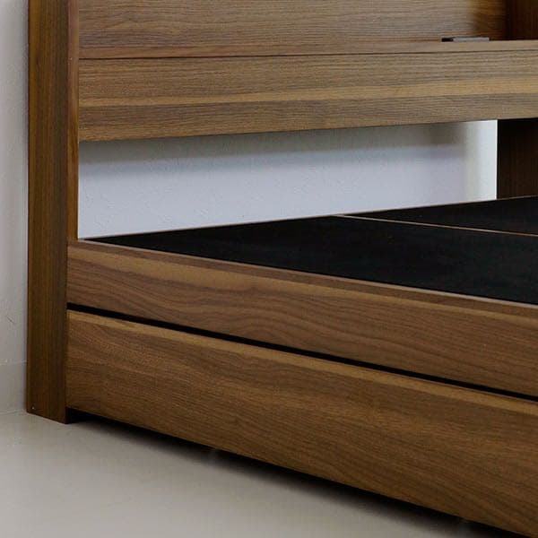 棚・コンセント・引出し付収納シングルベッド(WN S)