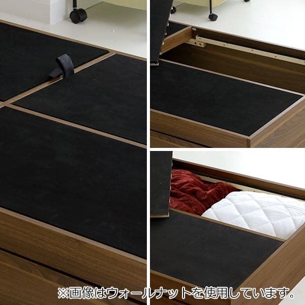 棚・コンセント・引出し付収納シングルベッド(WN S)