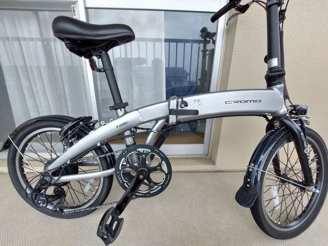 c-romo 折りたたみ自転車 シルバー