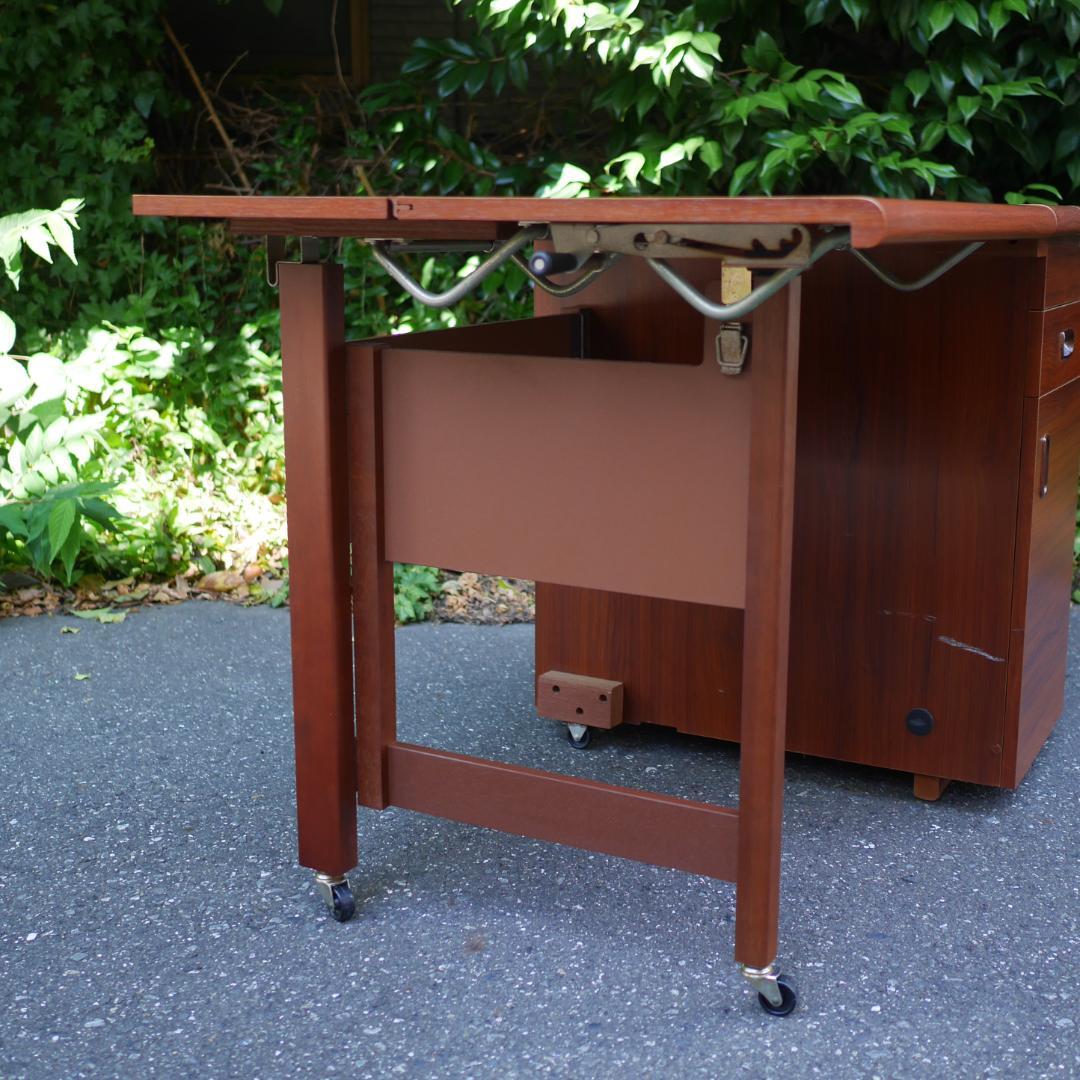 希少 JANOME 蛇の目 ミシン台 作業台 バタフライテーブル Vintage