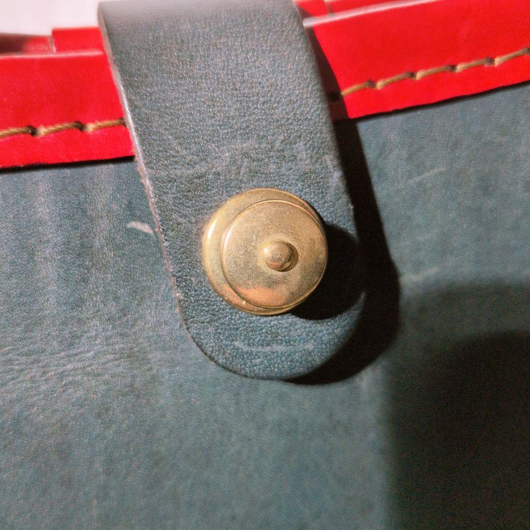 【幻の逸品 美品】ヘルツ　T-146　横型2WAYトートバッグ　ツートン　大容量