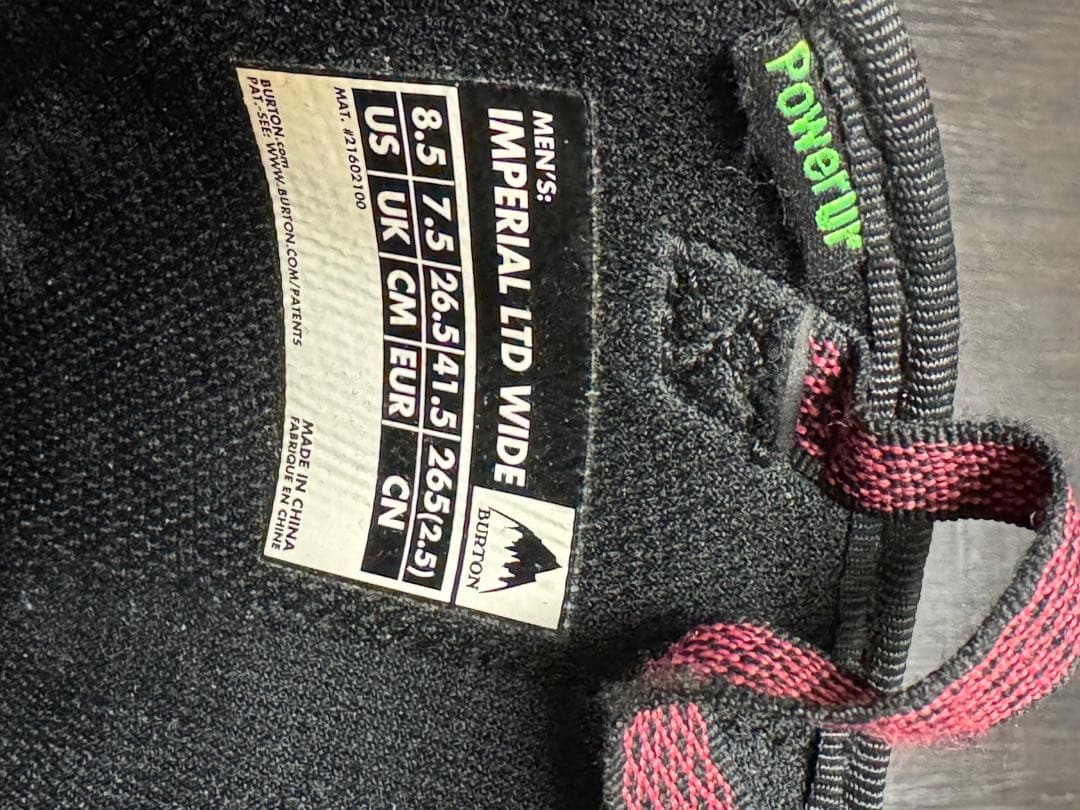 Burton imperial ltd wide スノーボードブーツ ワイド