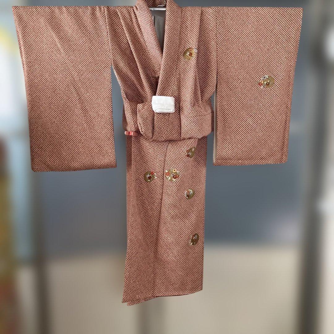 七五三　卒業式　正絹総絞り　着物