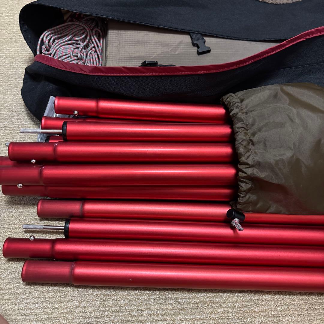 スノーピーク60周年記念HDタープヘキサエヴォpro 焚き火インナーポールセット