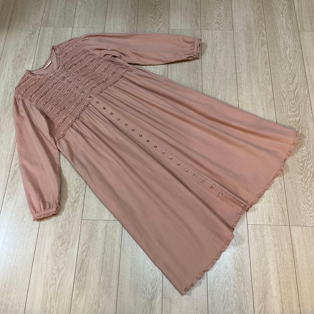 PINK HOUSE フリル付きワンピース