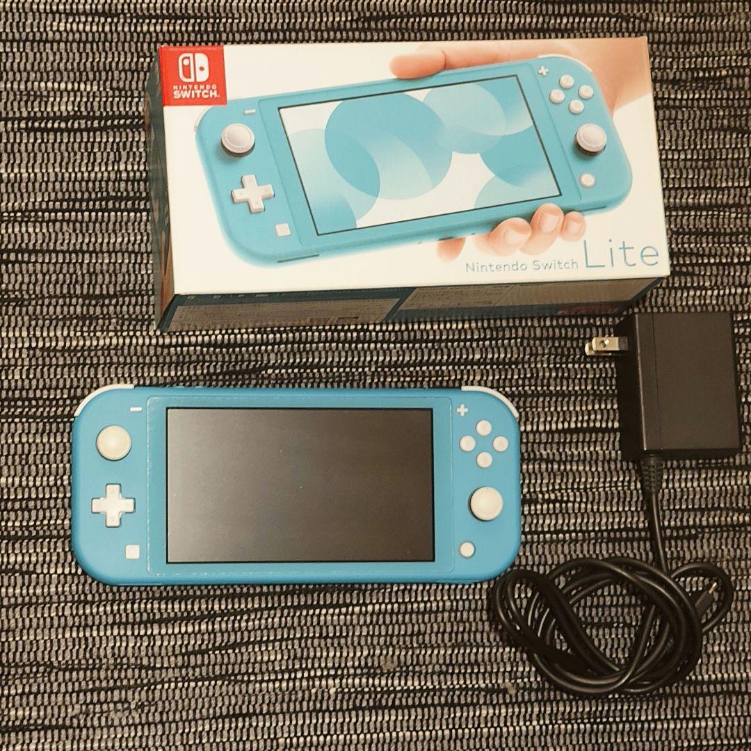 ​純正アダプター付NintendoSwitchLiteターコイズ本体 2021年