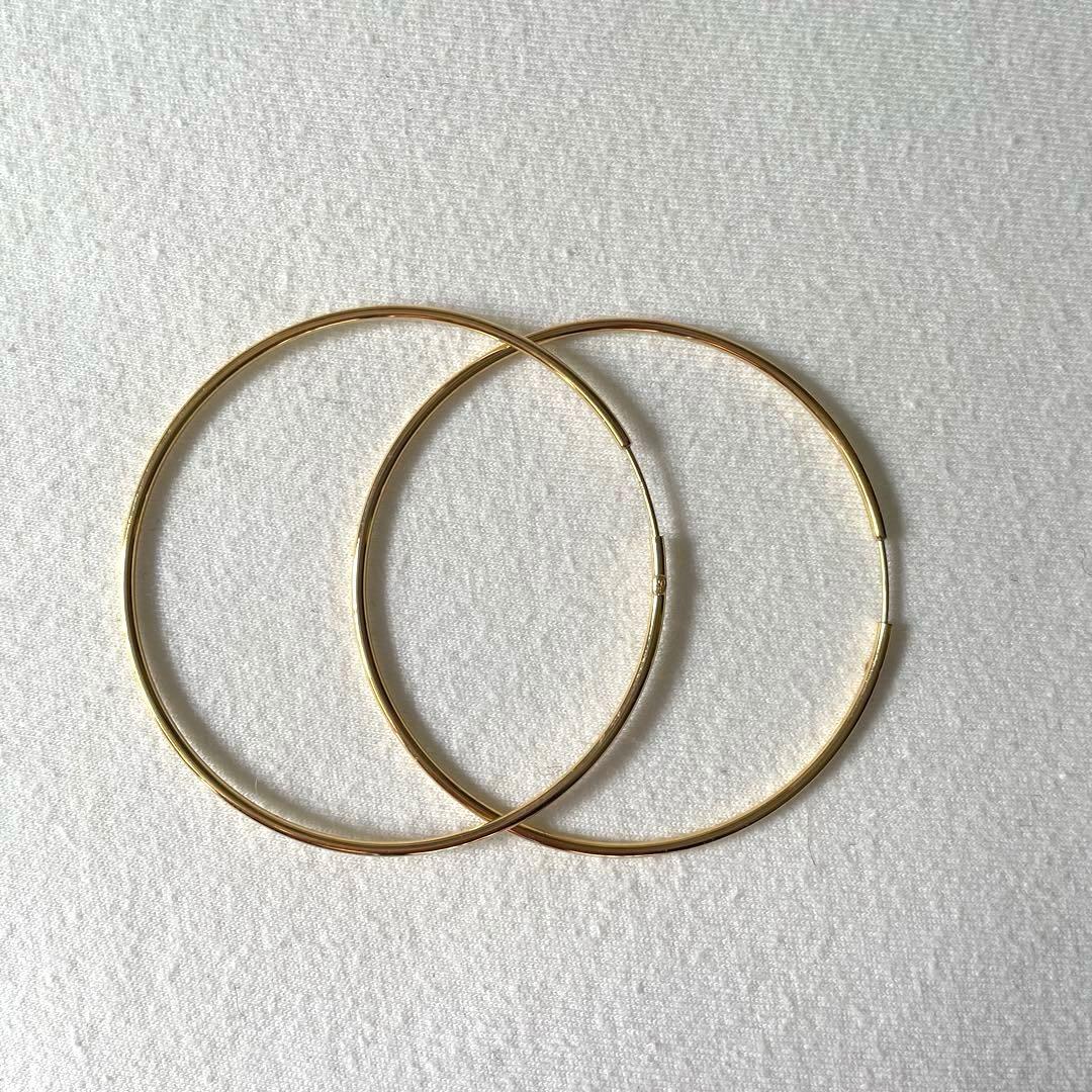 スタージュエリー k18フープピアス特大サイズ