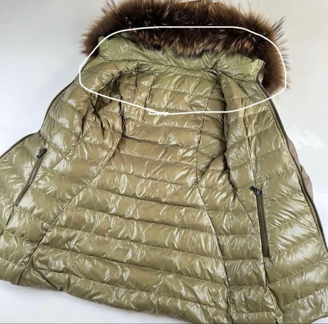 【美品】タトラス TATRAS リバーシブル ダウンジャケット カーキ ファー