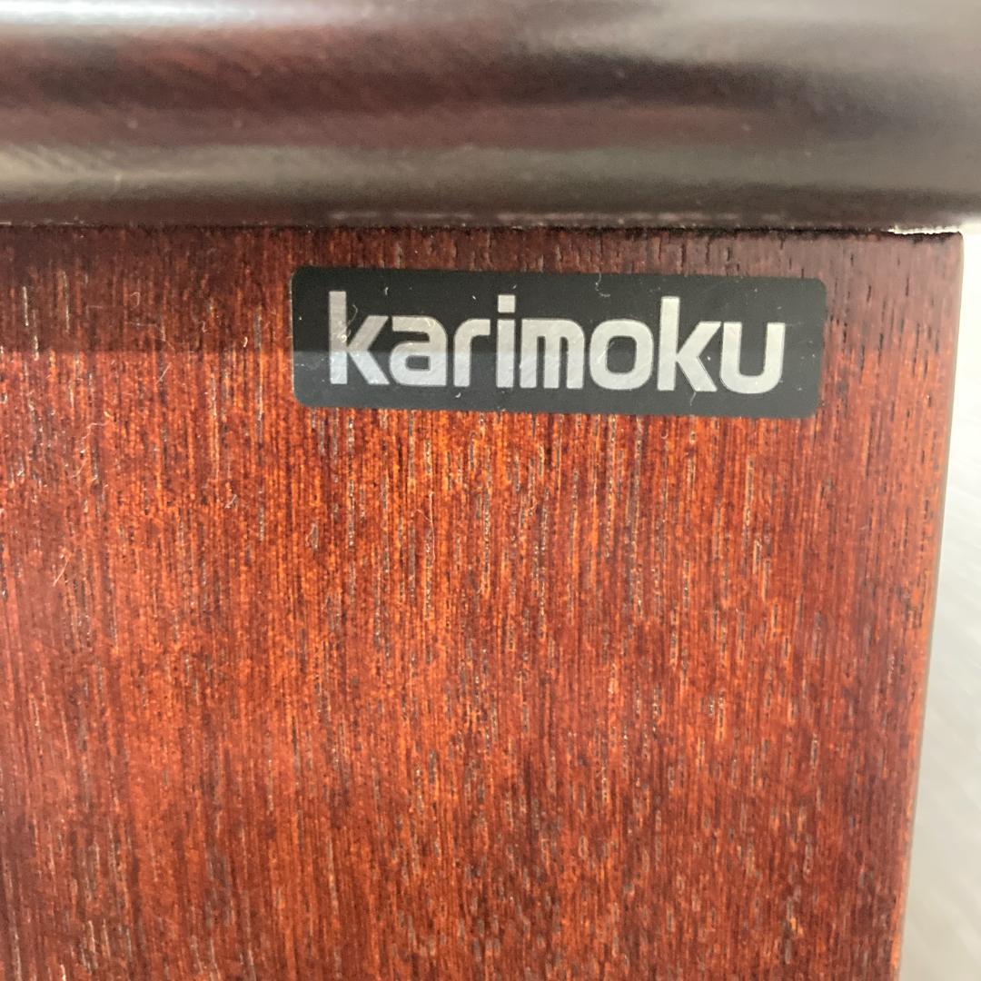 【カリモク】茶棚　水屋箪笥　飾り棚　キャビネット　茶箪笥　食器棚　古民家　和室