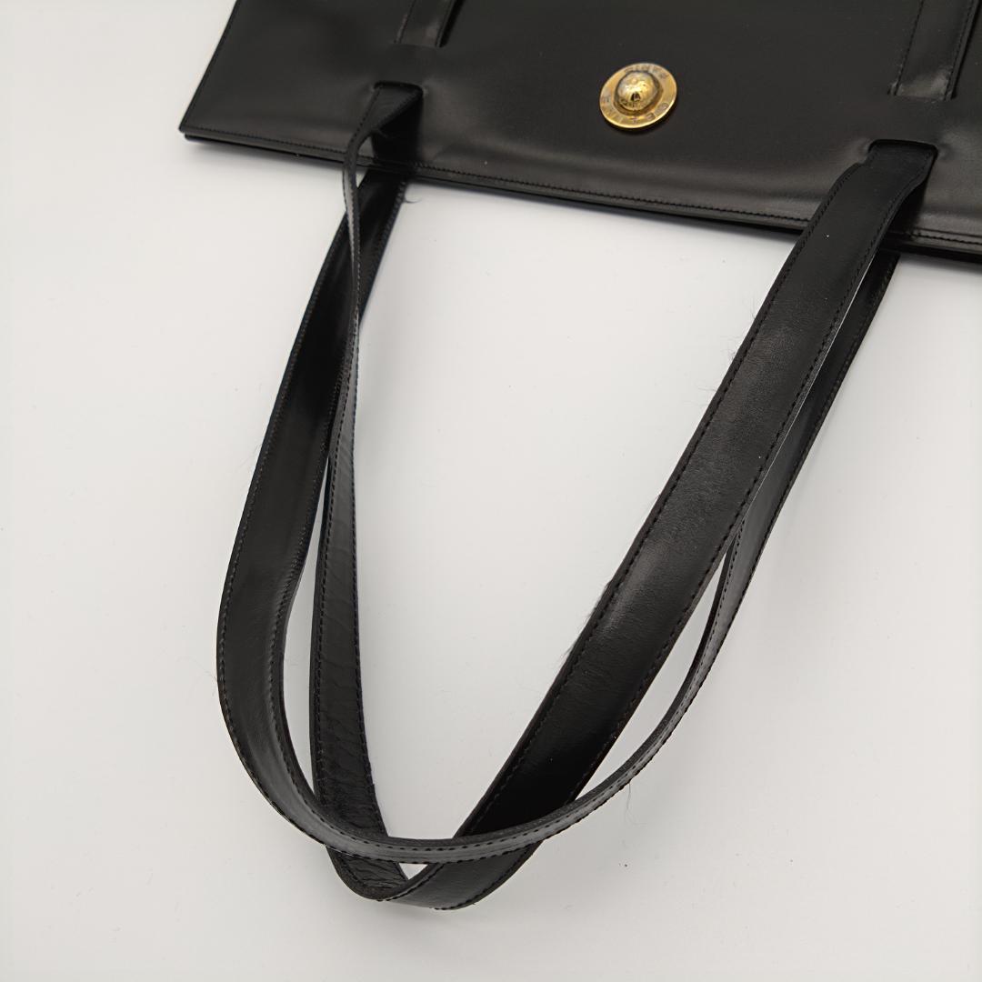 セリーヌ レザー トートバッグ スターボール ヴィンテージ オールド ブラック