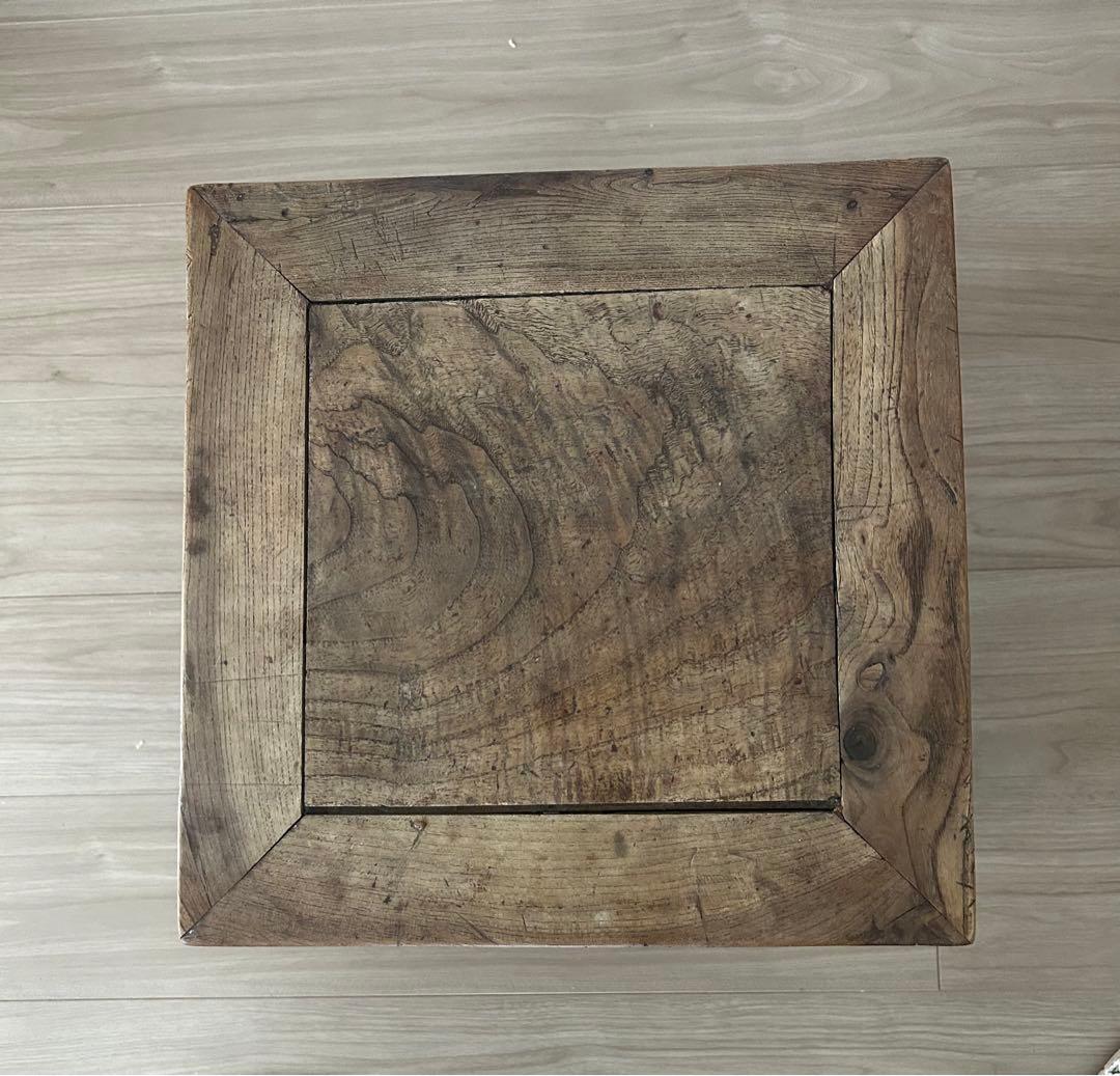 【着払い】東南アジアビンテージ家具 花台 腰掛け