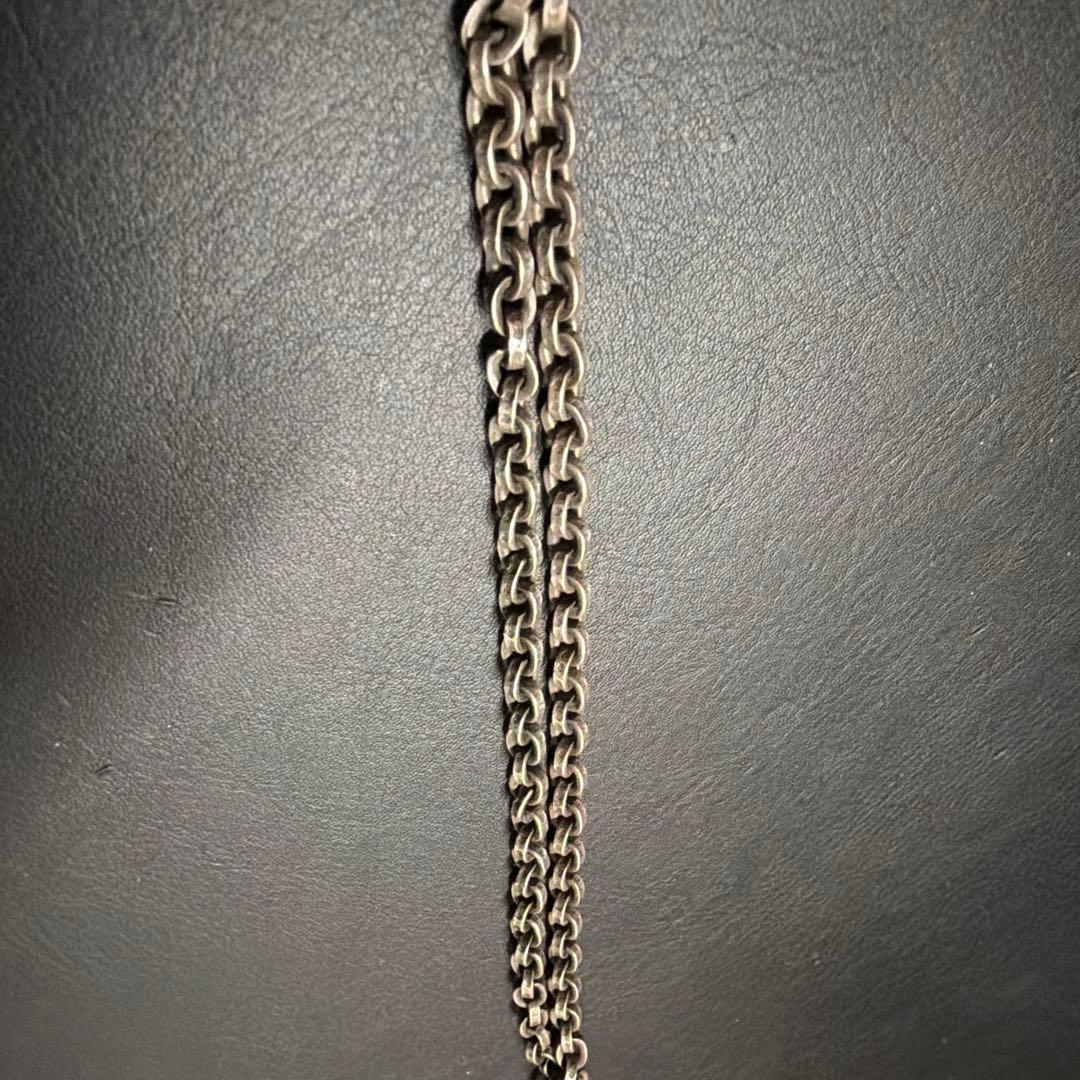 クロムハーツ ペーパーチェーンスモールCHクロス シルバーネックレス シルバー