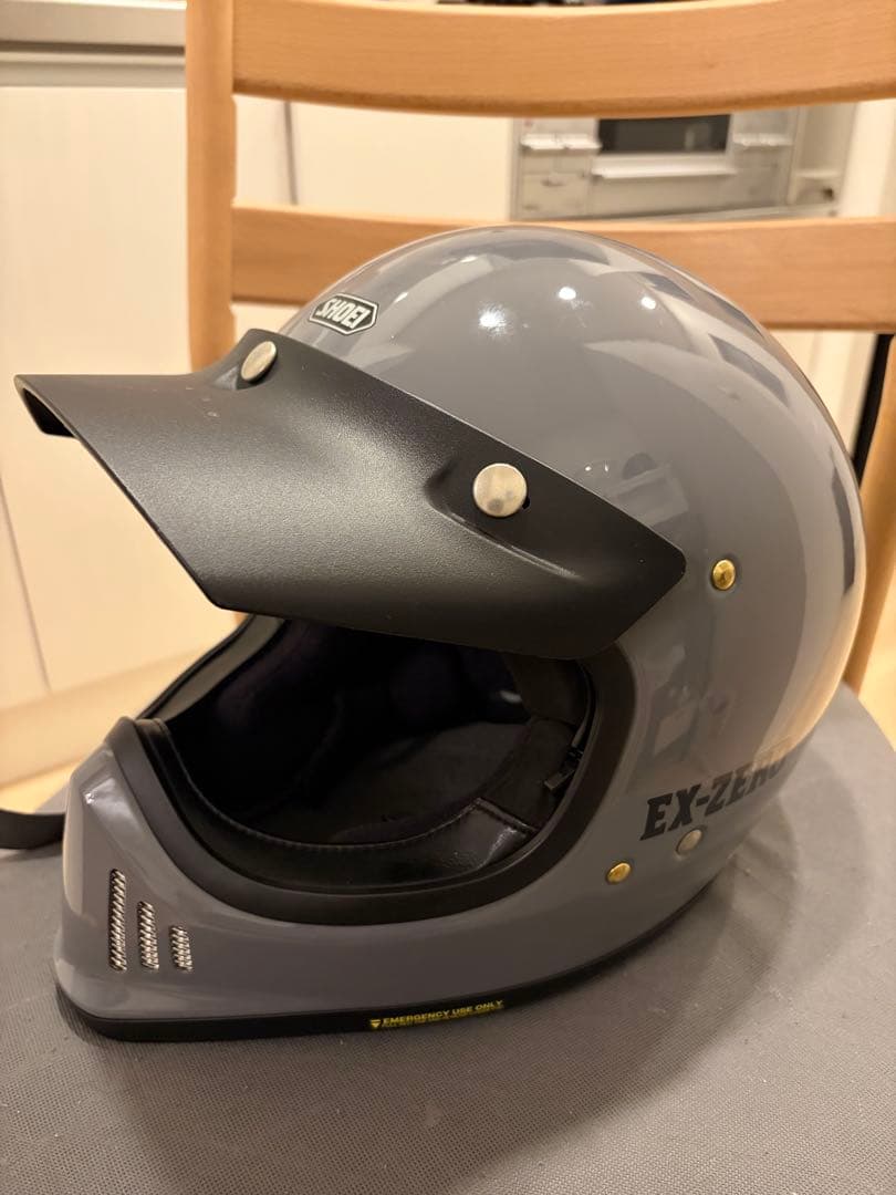 SHOEI EX-ZERO グレー Lサイズ ジェットヘルメット [美品]