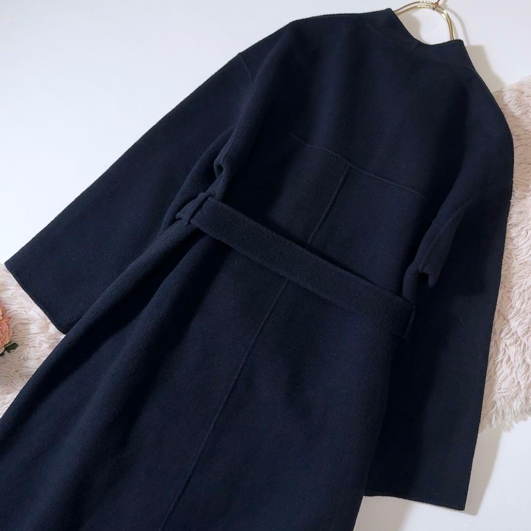 美品ꕥアルアバイル 23AW KIWIラムリバーロングコート リバー仕立て