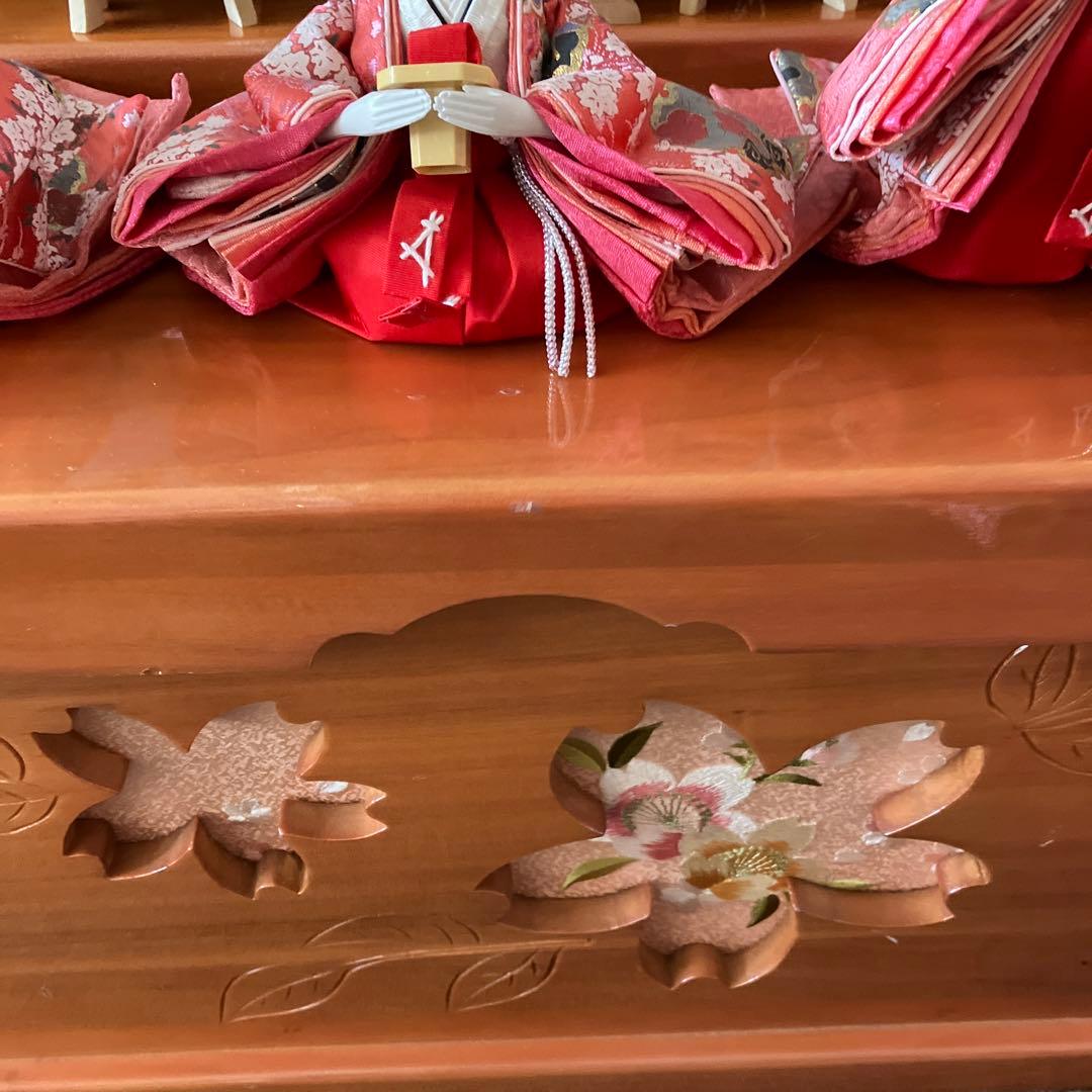 お雛様　収納飾り　台の傷や汚れやへこみあり