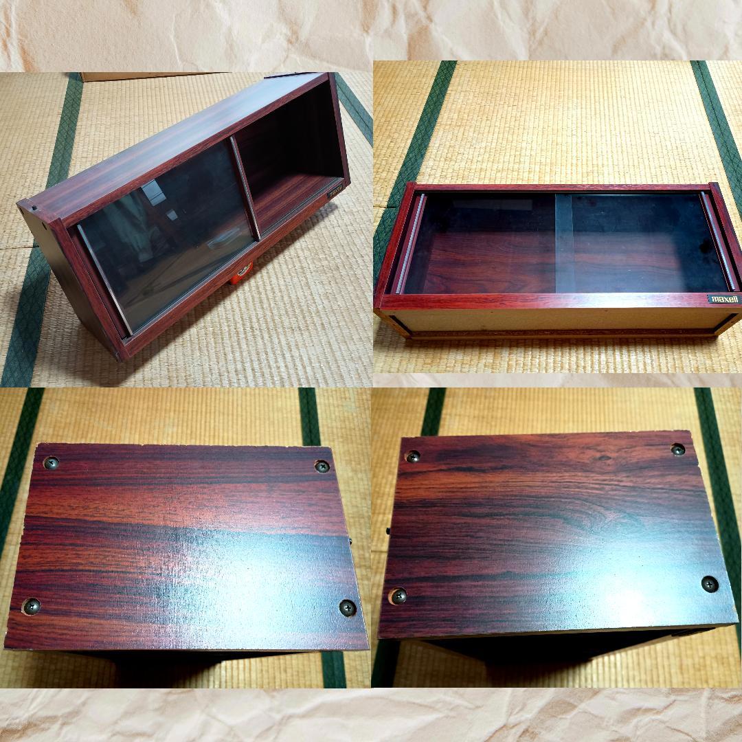 maxell 木製ビデオラック ４台（幅62㎝×高さ25㎝×奥行18㎝）