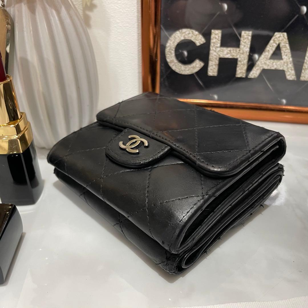 ⭐️シャネル⭐️CHANEL⭐️マトラッセ⭐️Wホック⭐️コンパクト財布⭐️三…