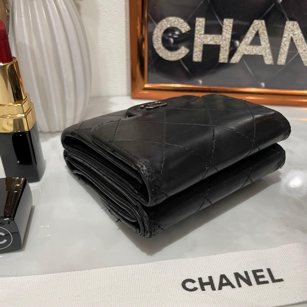 ⭐️シャネル⭐️CHANEL⭐️マトラッセ⭐️Wホック⭐️コンパクト財布⭐️三…