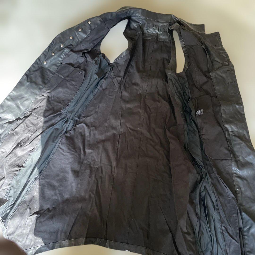 bajra レザー風ロングジレ